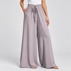 CÉLIANE — Pantalón Resort Élancé-Gris