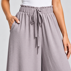 CÉLIANE — Pantalón Resort Élancé-Gris