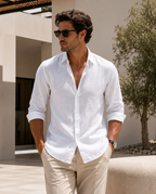 Camisa Linen Élite-Blanco