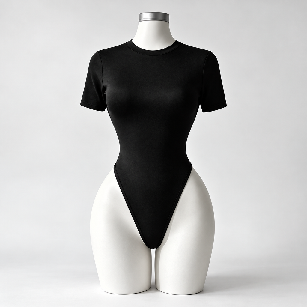 ÉVORA — Body Espalda Abierta-Negro