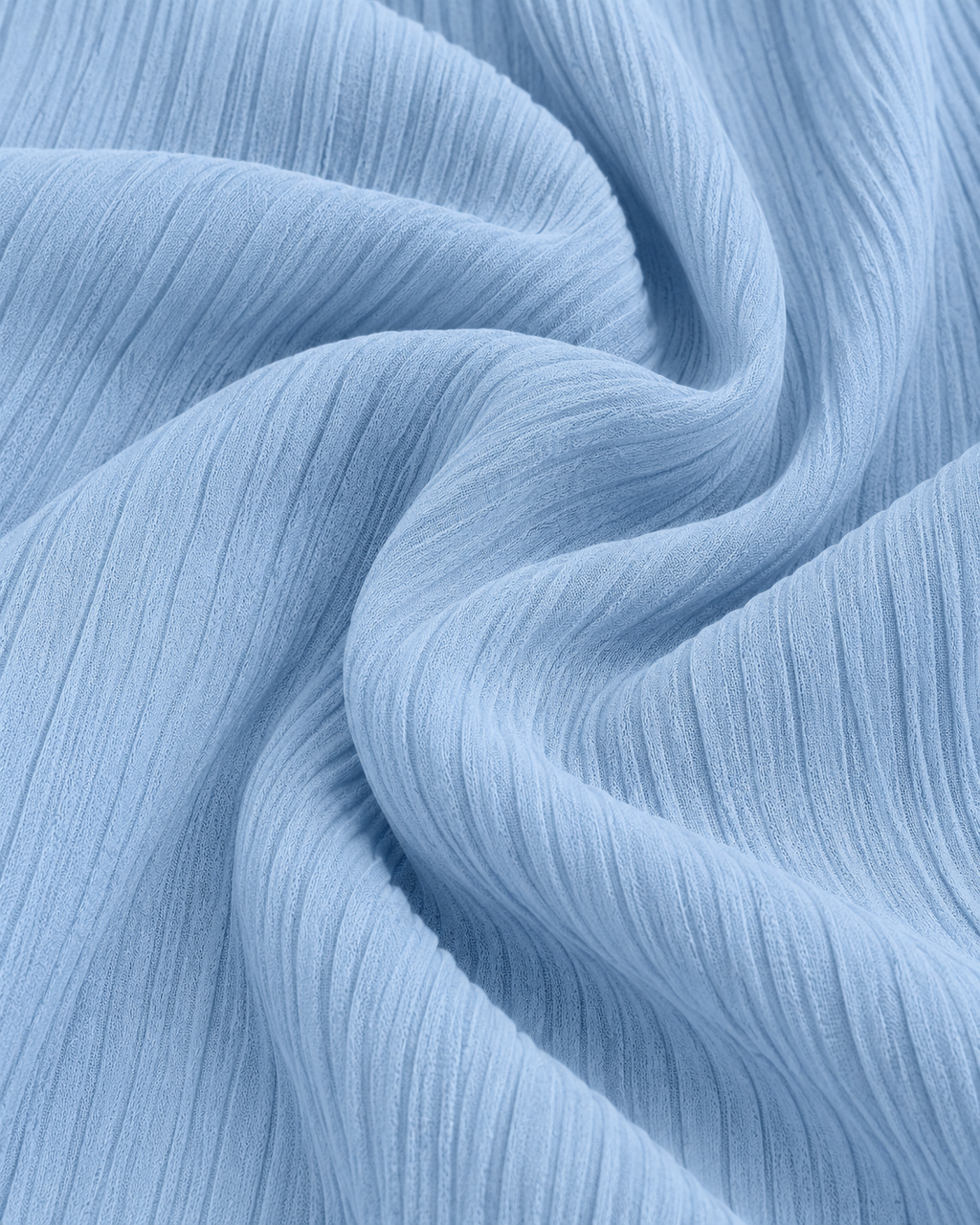 LÉONIE — Pantalón Palazzo Texturé-Azul