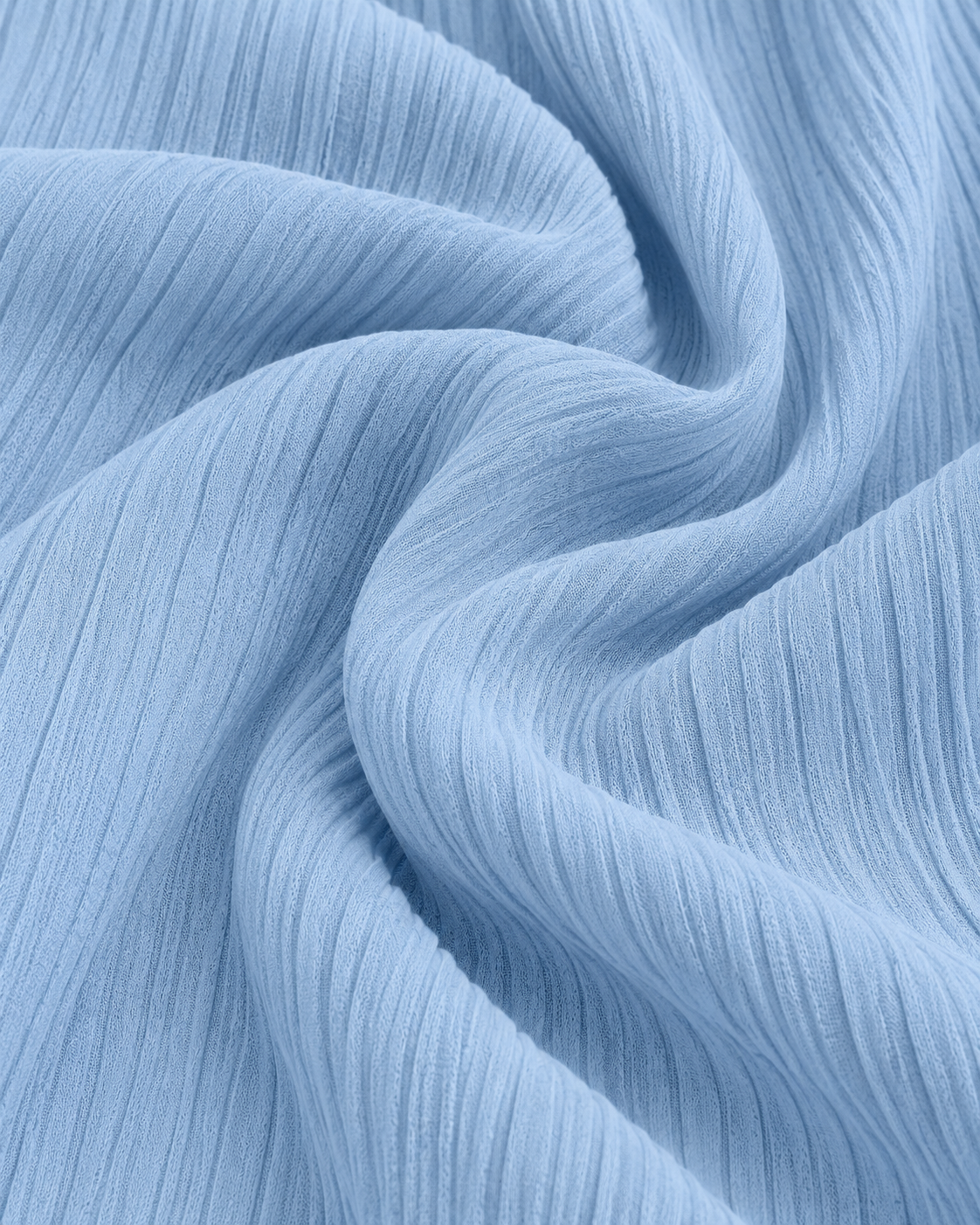 LÉONIE — Pantalón Palazzo Texturé-Azul