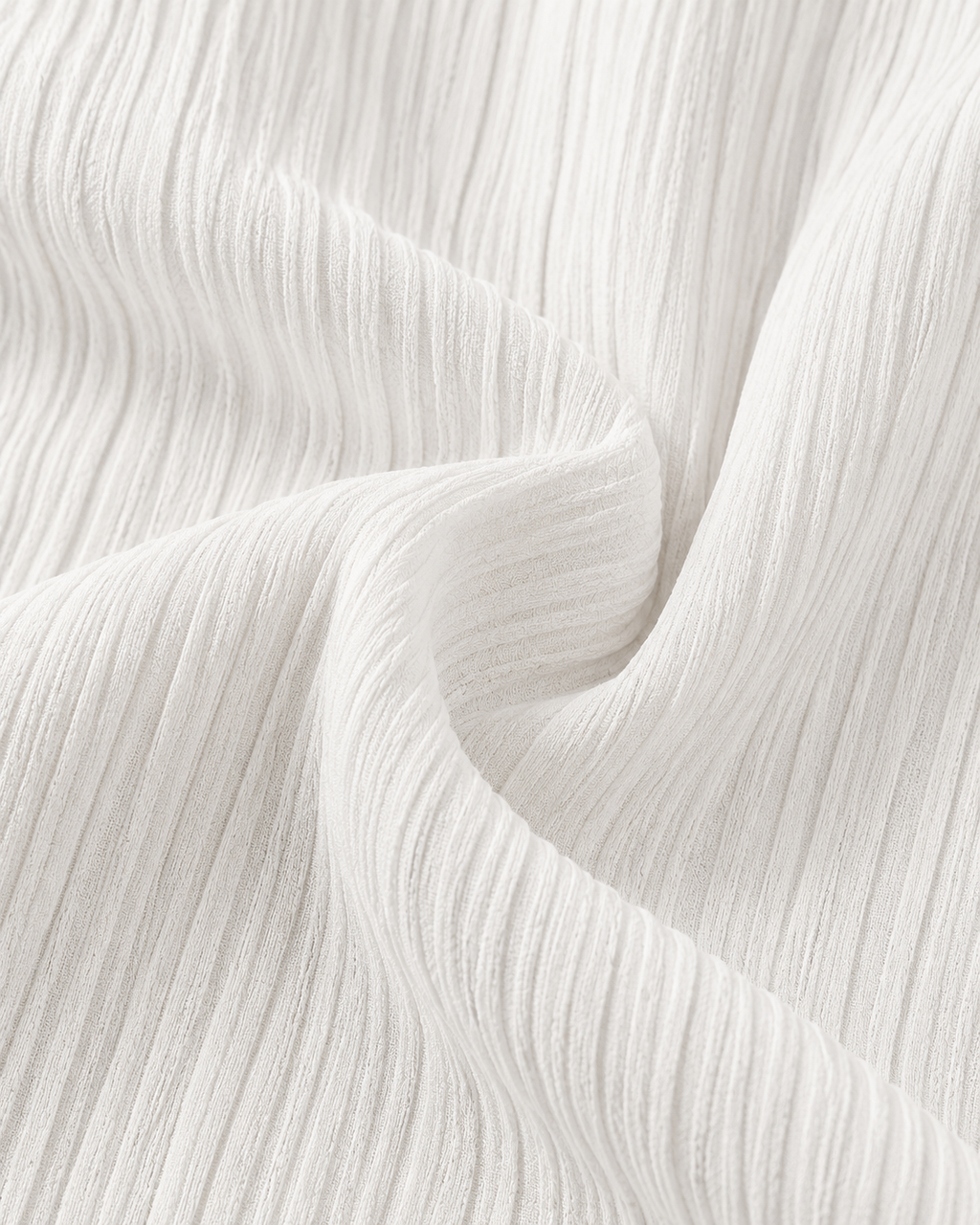 LÉONIE — Pantalón Palazzo Texturé-Blanco