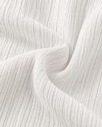 LÉONIE — Pantalón Palazzo Texturé-Blanco