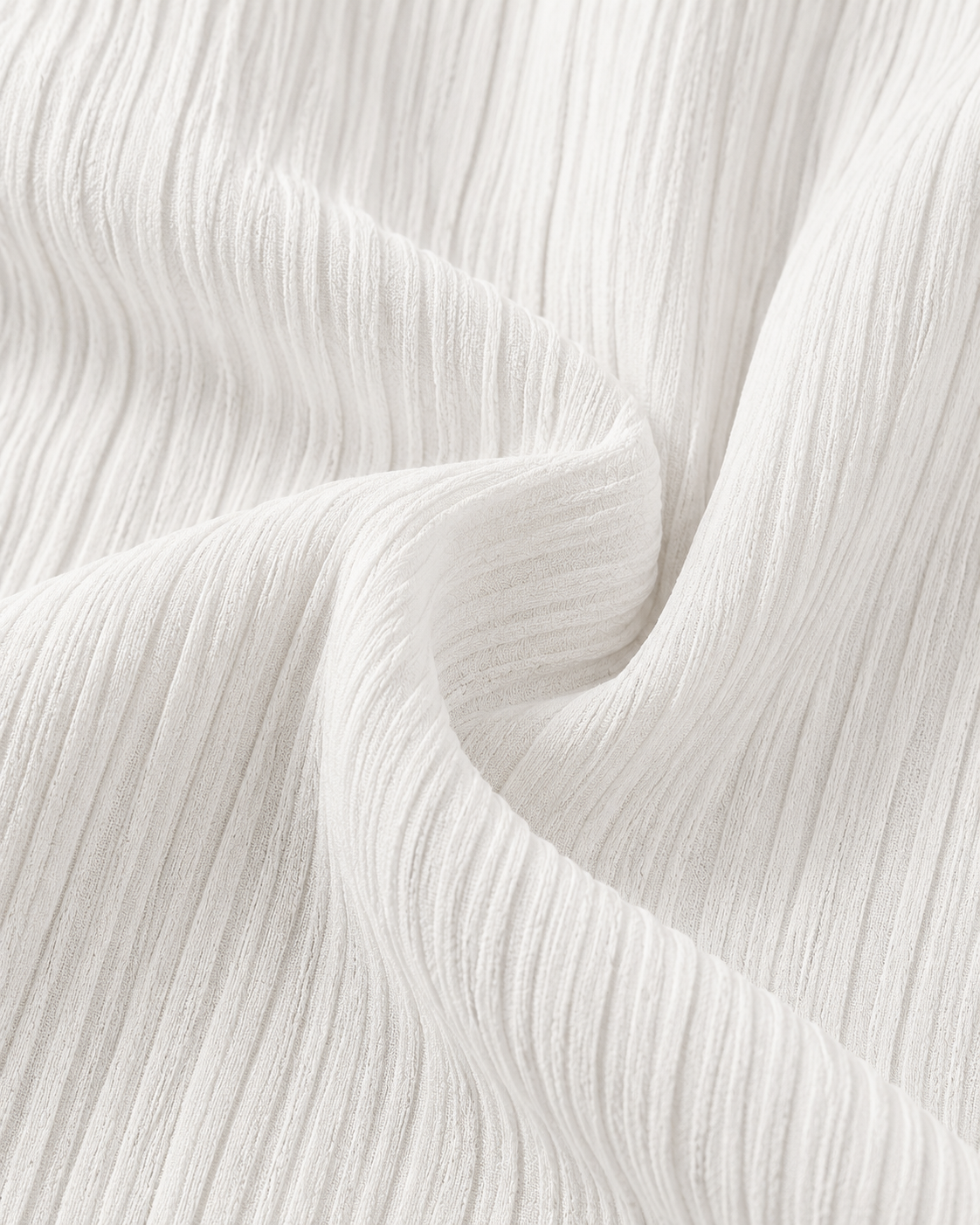 LÉONIE — Pantalón Palazzo Texturé-Blanco