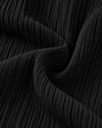 LÉONIE — Pantalón Palazzo Texturé-Negro