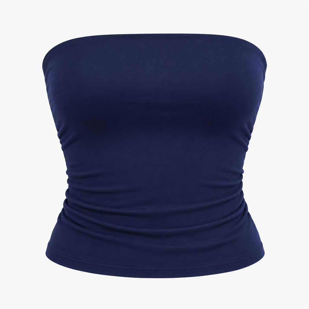 NACRE — Top Bandeau-Azul Marino