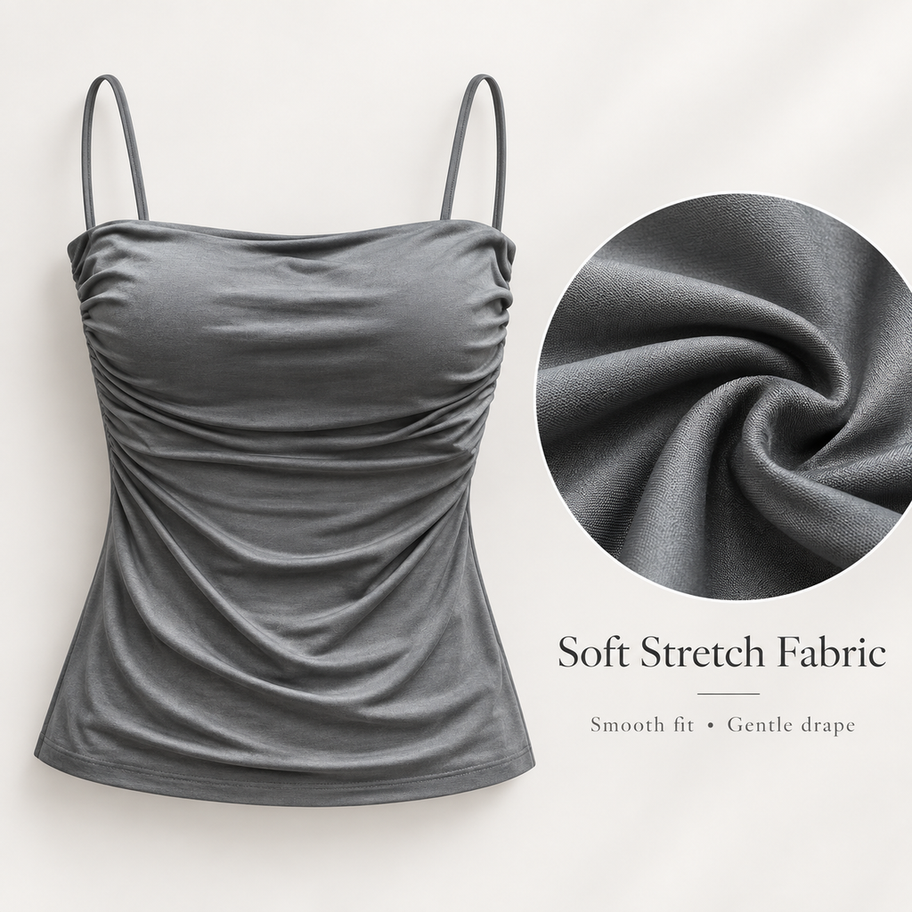 SÉLUNE — Top Minimal-Gris