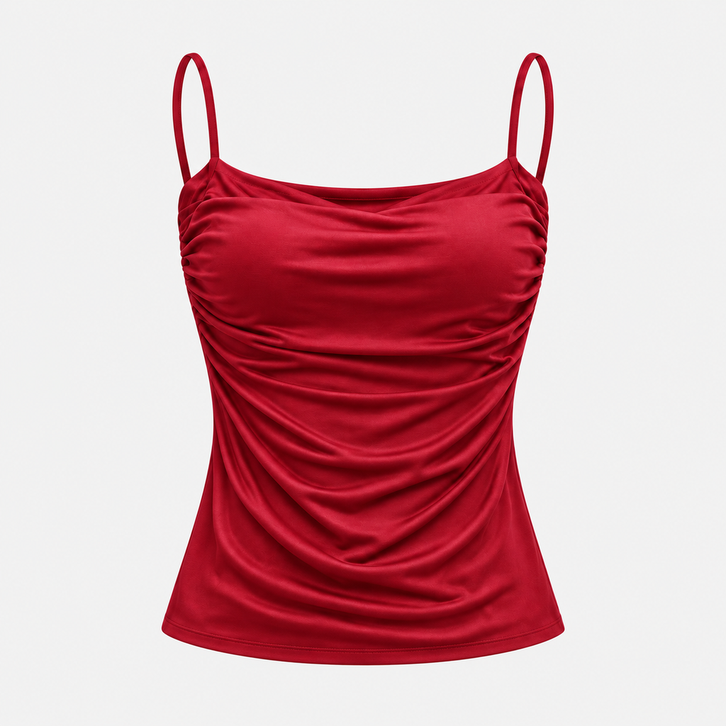 SÉLUNE — Top Minimal-Rojo