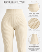 SOLENNE — Pantalón Flare Sculpt-Beige