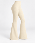 SOLENNE — Pantalón Flare Sculpt-Beige