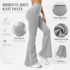 SOLENNE — Pantalón Flare Sculpt-Gris