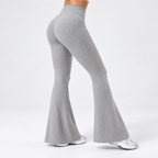 SOLENNE — Pantalón Flare Sculpt-Gris