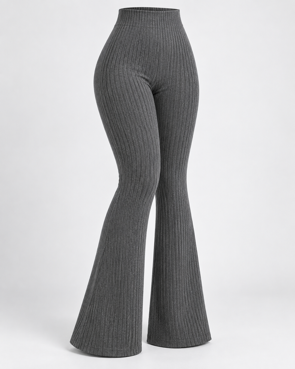 SOLENNE — Pantalón Flare Sculpt-Negro