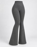 SOLENNE — Pantalón Flare Sculpt-Negro