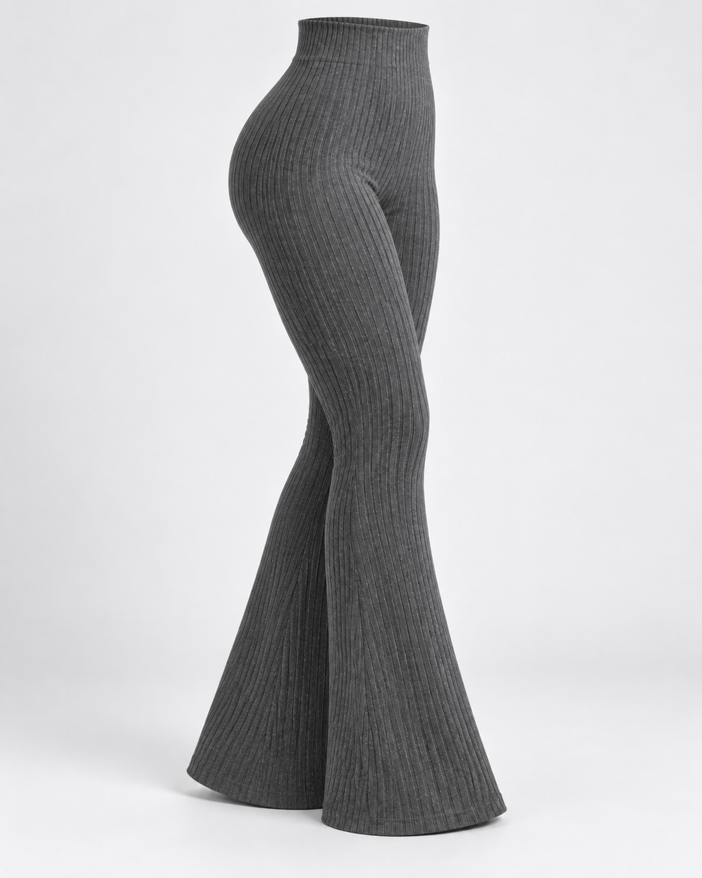 SOLENNE — Pantalón Flare Sculpt-Negro