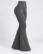 SOLENNE — Pantalón Flare Sculpt-Negro