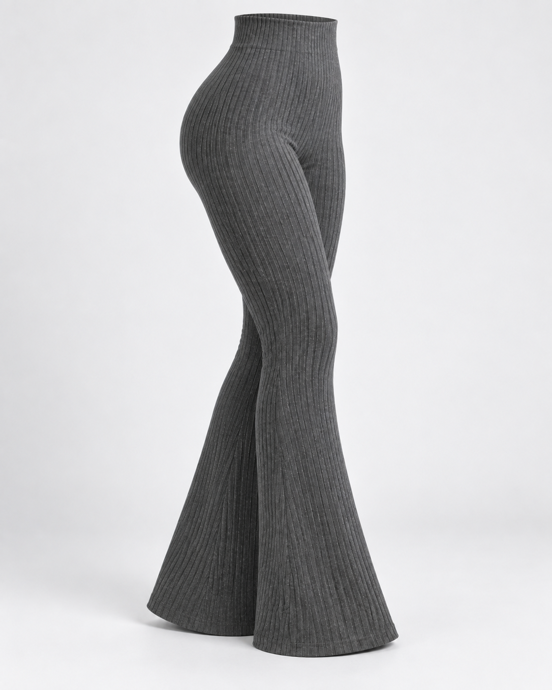 SOLENNE — Pantalón Flare Sculpt-Negro