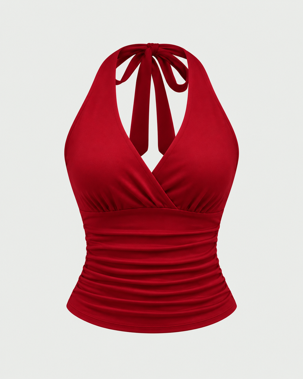 VESPERA — Top Halter-Rojo