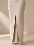 Vestido Valentina Maxi de Gala - Beige