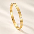 Vittoria – Brazalete de Circonitas-Dorado