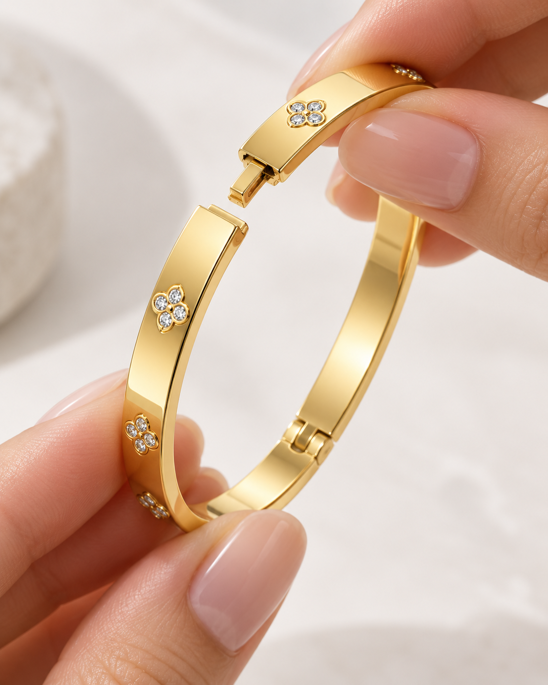 Vittoria – Brazalete de Circonitas-Dorado