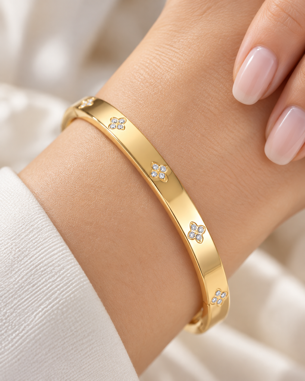 Vittoria – Brazalete de Circonitas-Dorado