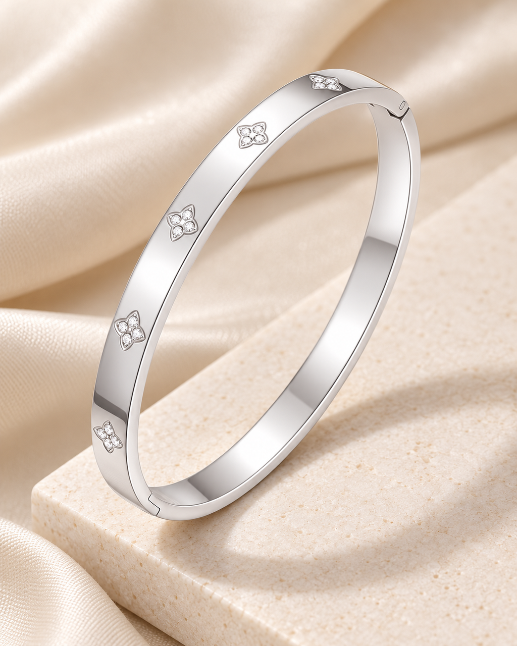 Vittoria – Brazalete de Circonitas-Plateado