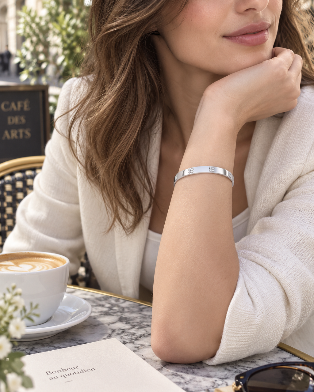 Vittoria – Brazalete de Circonitas-Plateado