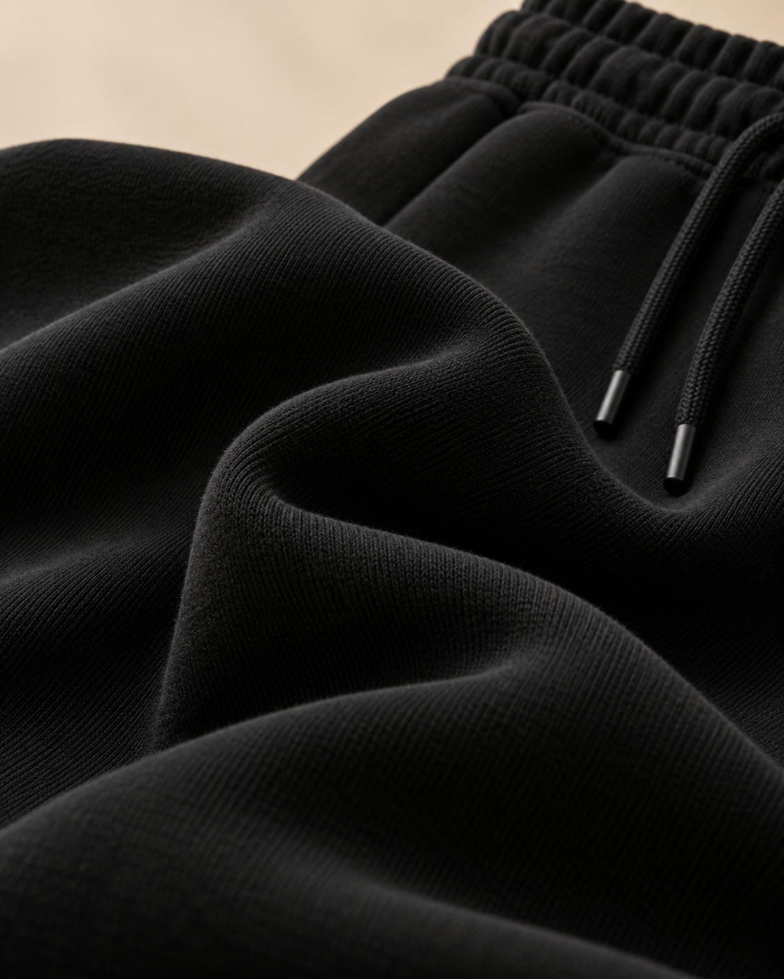 ORVELTO – Pantalón Relax de Corte Amplio-Negro