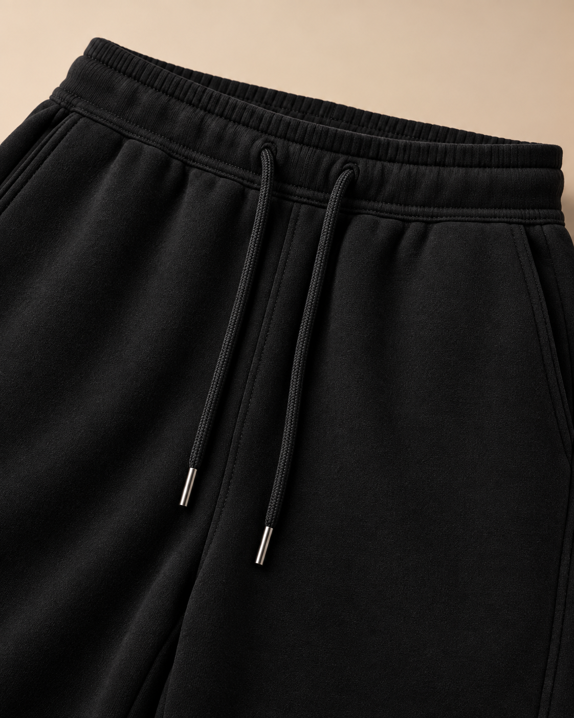 ORVELTO – Pantalón Relax de Corte Amplio-Negro