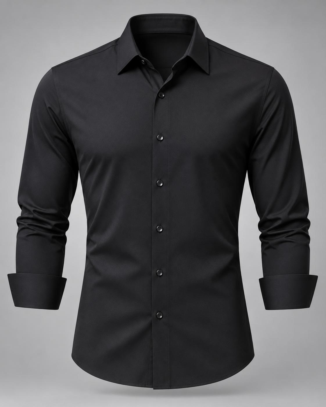 EDRASIL – Camisa Elastica Stretch de Alta Definición-Negro