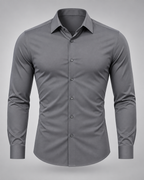 EDRASIL – Camisa Elastica Stretch de Alta Definición-Gris