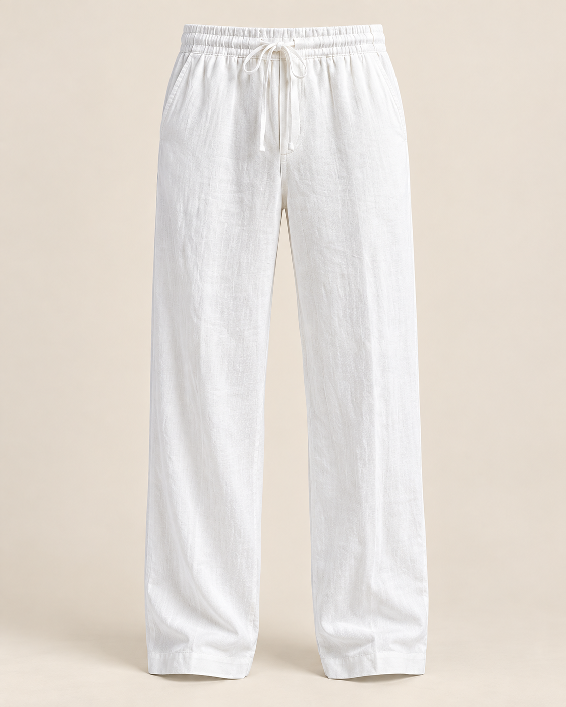 Pantalón de Lino Riviera-Blanco
