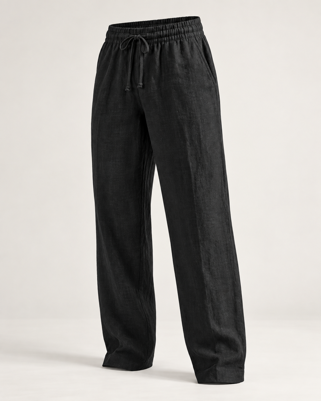 Pantalón de Lino Riviera-Negro