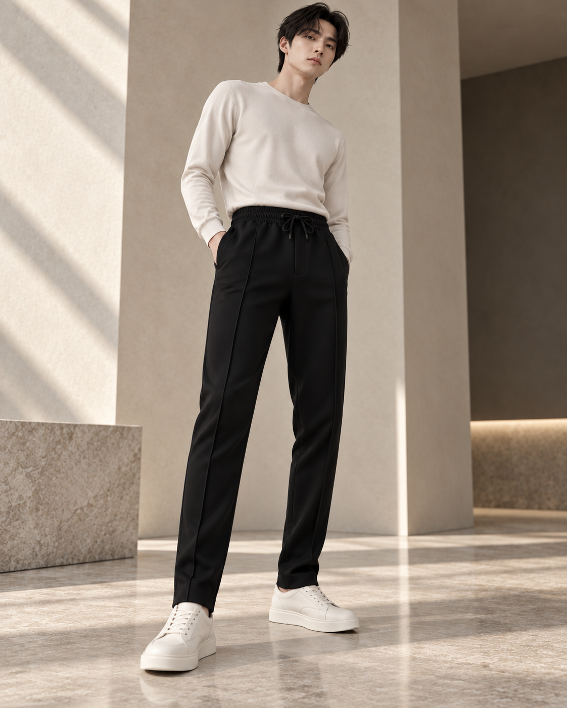 Norevian – Pantalón Jogger Premium-Negro
