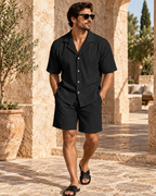 MARENO — Conjunto Resort Acanalado-Negro