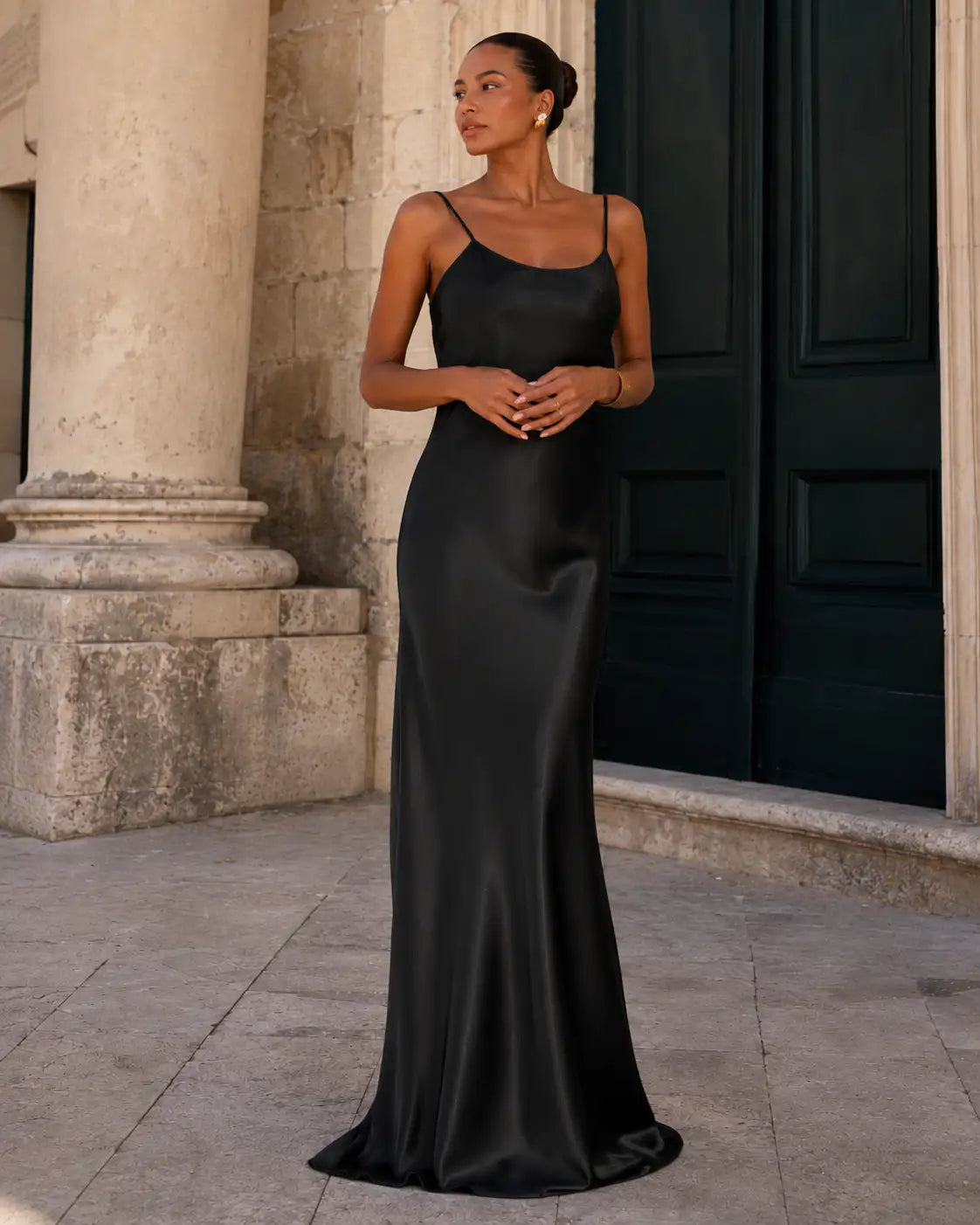 Vestido Élan Satiné - S / Negro 